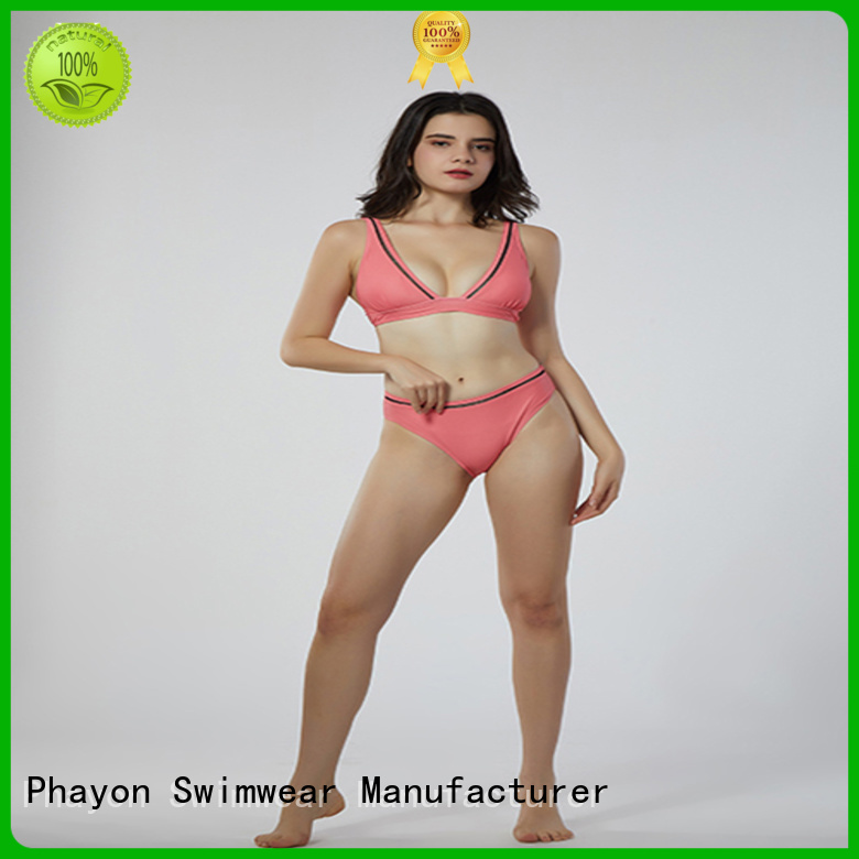 PHAYON v neck custom swimwear with back hollow for holiday