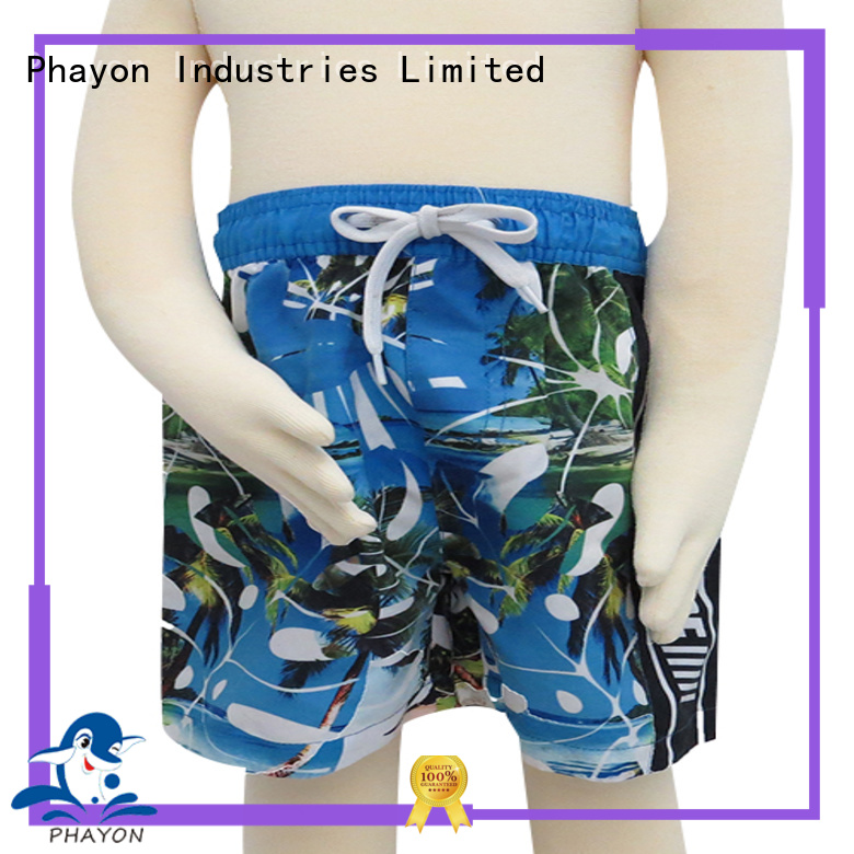 Fashion print beach shorts for boys