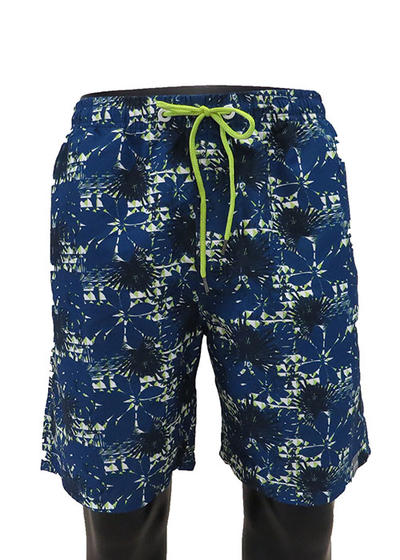 Print man beach Shorts with waist elastic design