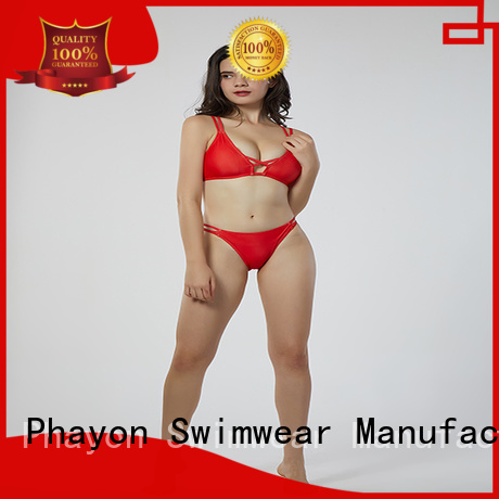 PHAYON two piece ladies swimwear sale with back hollow for beach