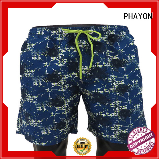 PHAYON mens clothing sale with waist elastic design for beach