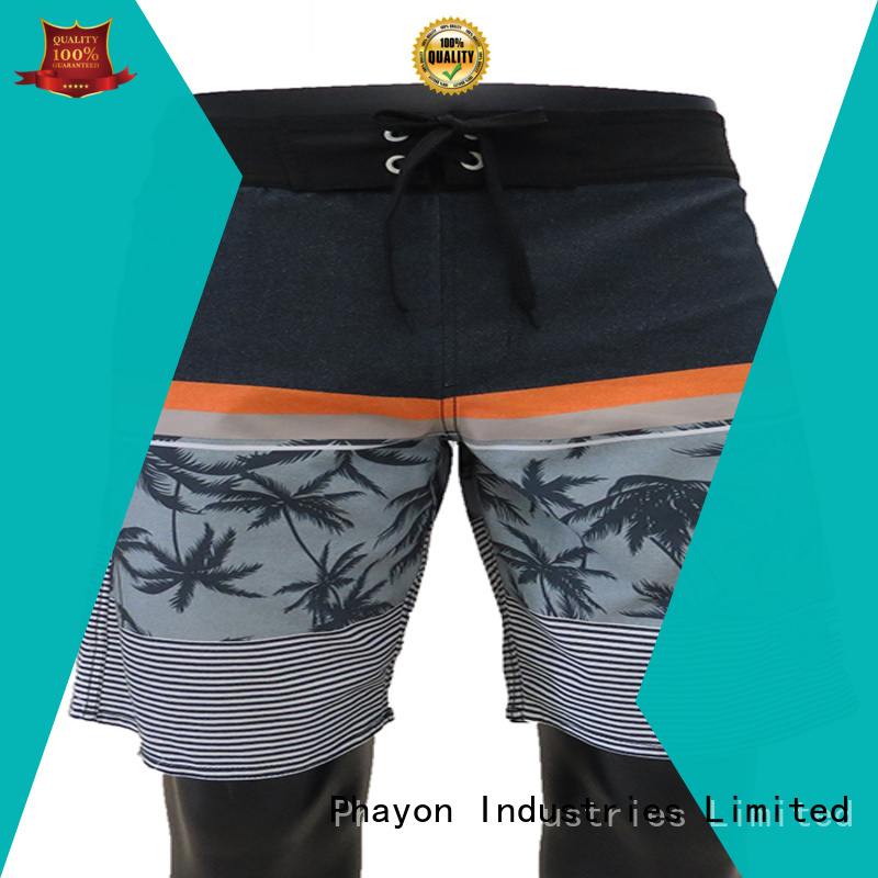 PHAYON mens clothing sale with waist elastic design for beach