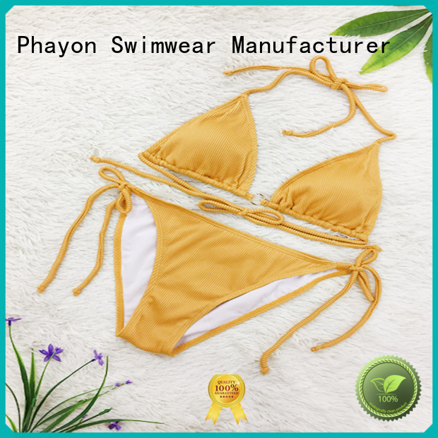 PHAYON custom swimwear with back hollow for swimming pool