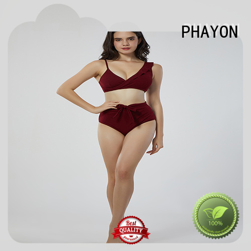 PHAYON color woman bikini suit for swimming pool