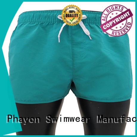 PHAYON traditional style beach shorts men with waist elastic design for holiday