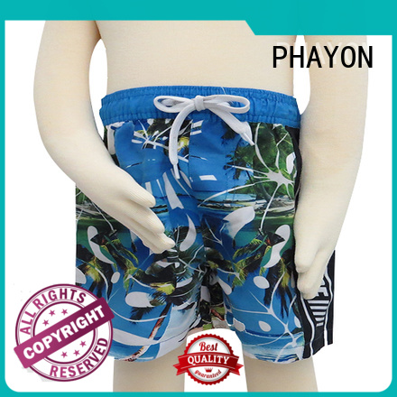 PHAYON fashion boys bathing suits with customized service for swimming pool