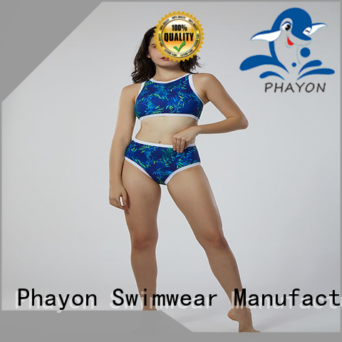 PHAYON letters print custom swimwear tankini for holiday