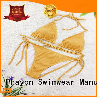 PHAYON letters print swimwear manufacturers with back hollow for swimming pool