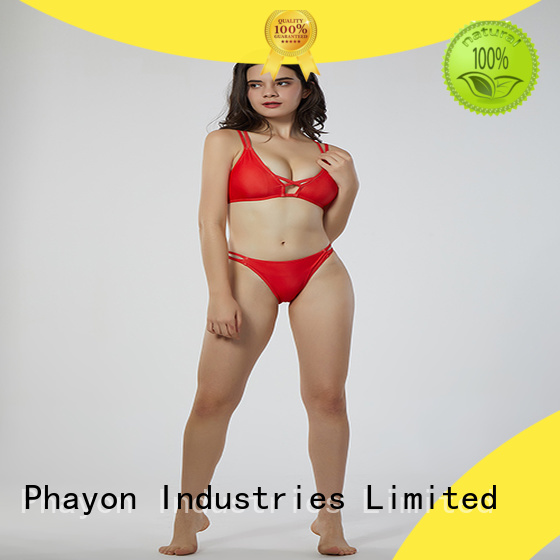 PHAYON ripple custom swimwear with back hollow for beach