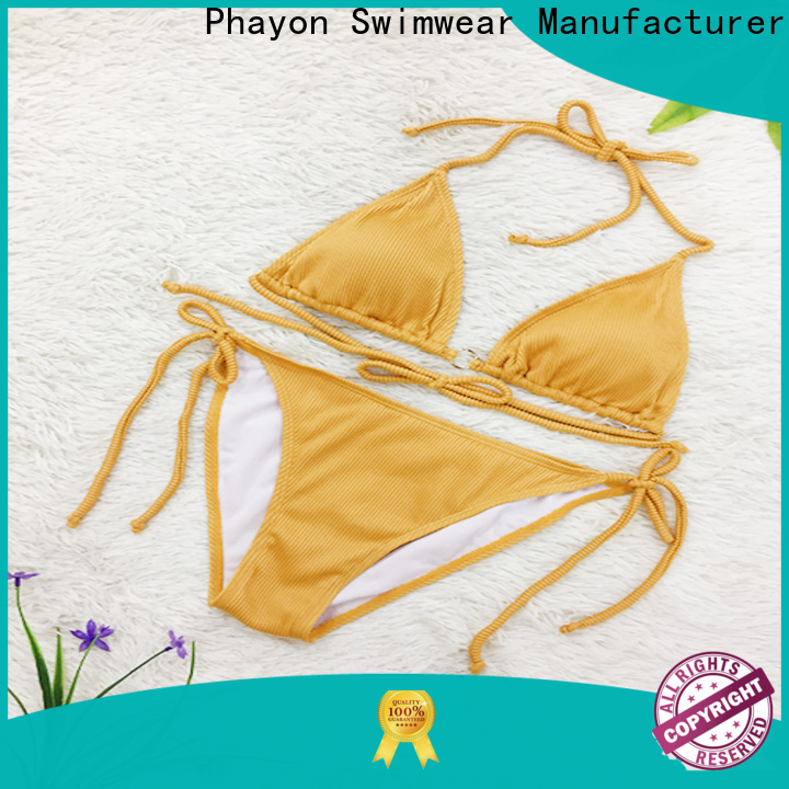 two piece womens bikini sets manufacturer for beach