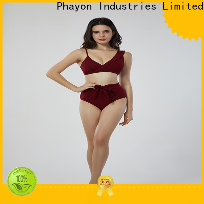 PHAYON ripple ladies swimsuit supplier for swimming pool