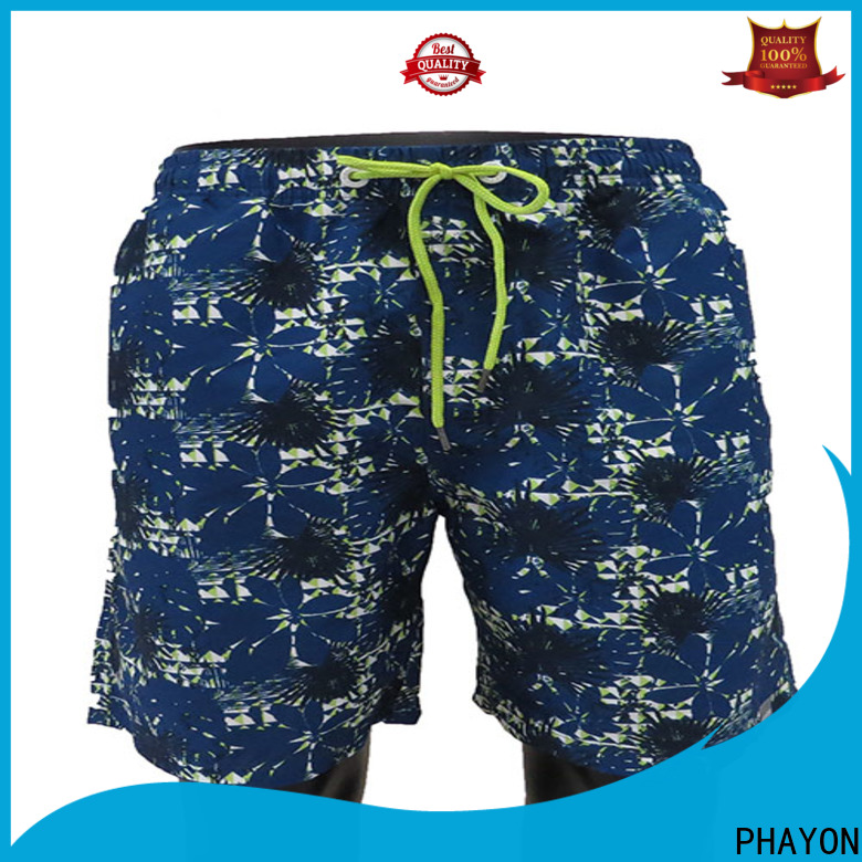 PHAYON striped men clothing wholesale company for swimming pool