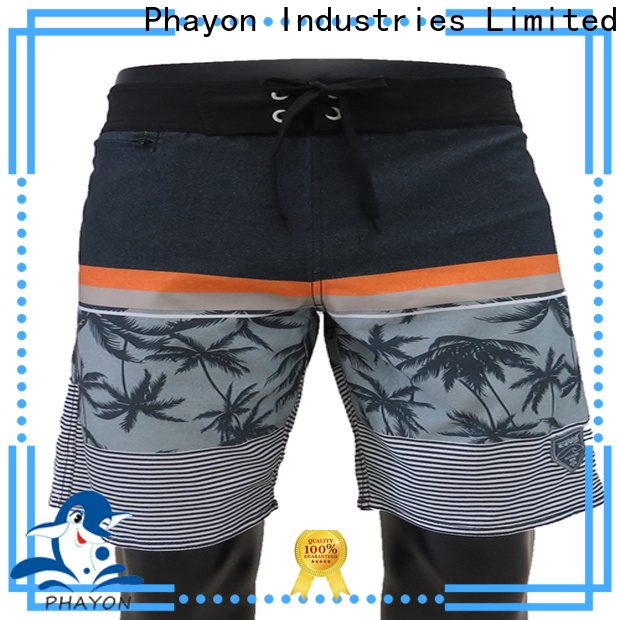 PHAYON striped mens boardshorts sale manufacturer for swimming pool