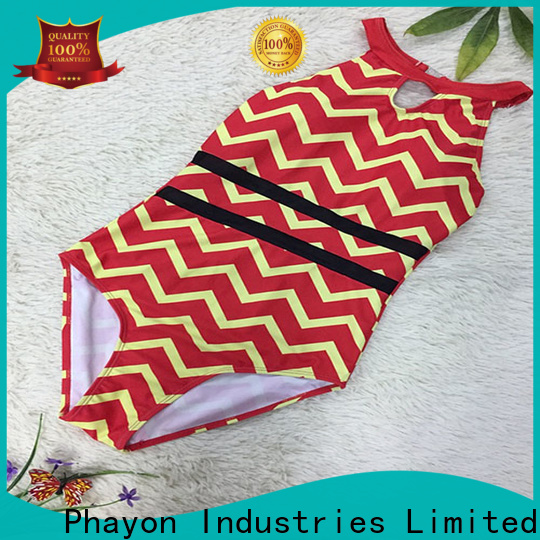 PHAYON red custom swimwear with padding for swimming pool