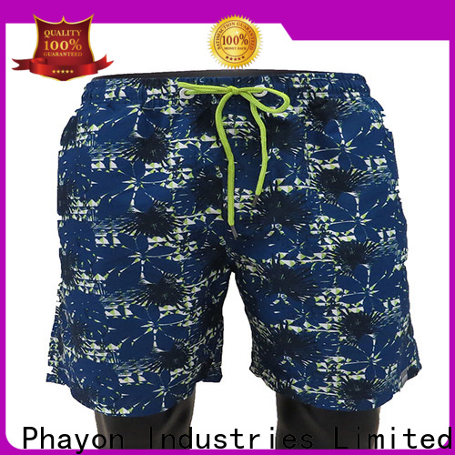 pattern mens boardshorts sale with waist elastic design for holiday