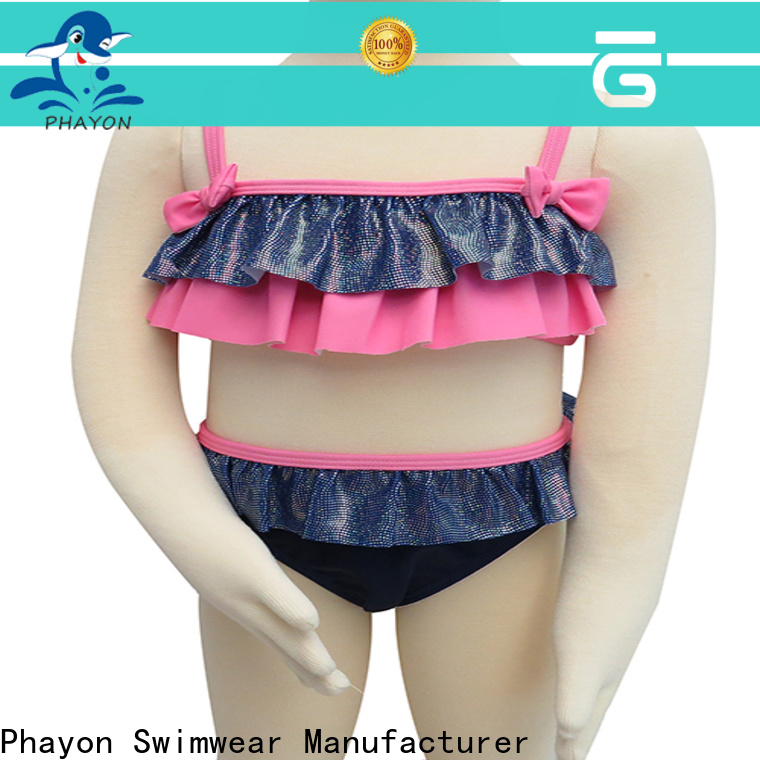 PHAYON ruffle swimsuits for kids girls manufacturer for beach