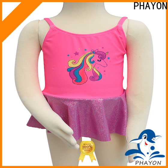 two shoulder children swimwear summer suits for holiday