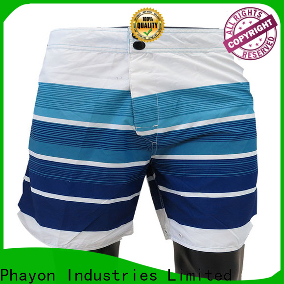 PHAYON stripes mens clothing sale board shorts for swimming pool