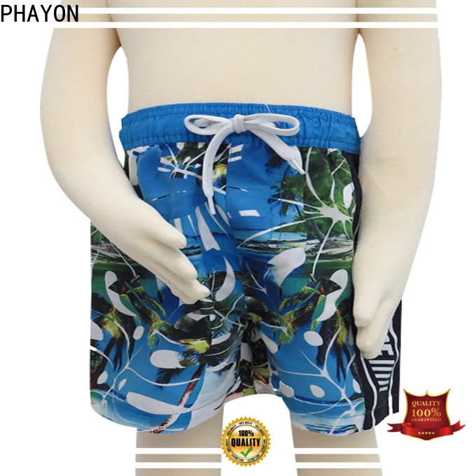 PHAYON custom boys shorts swimwear with customized service for swimming pool