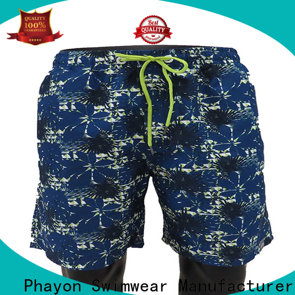 plaid mens board shorts manufacturer for swimming pool