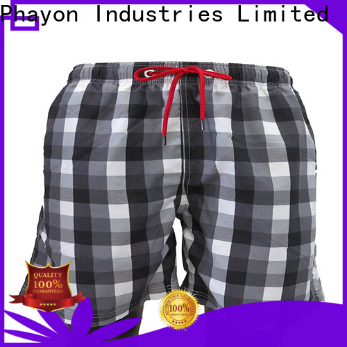 PHAYON letter beach shorts with waist elastic design for swimming pool