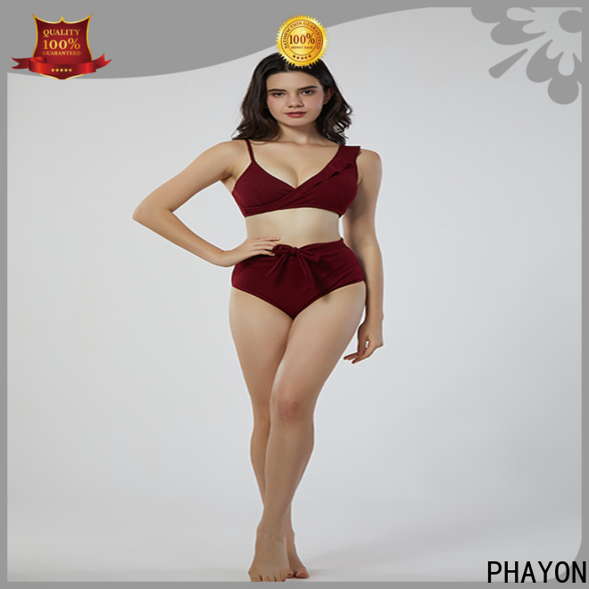 PHAYON v neck bikinis swimwear factory for beach