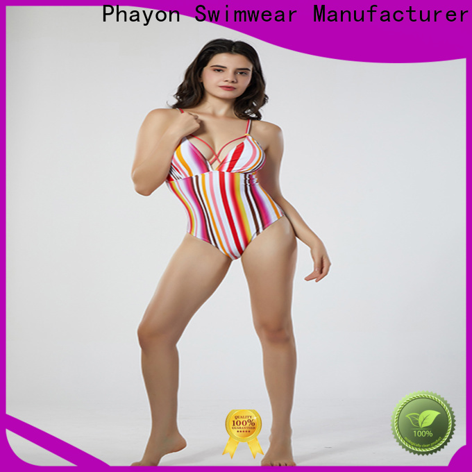 high cut custom women clothing with padding for beach